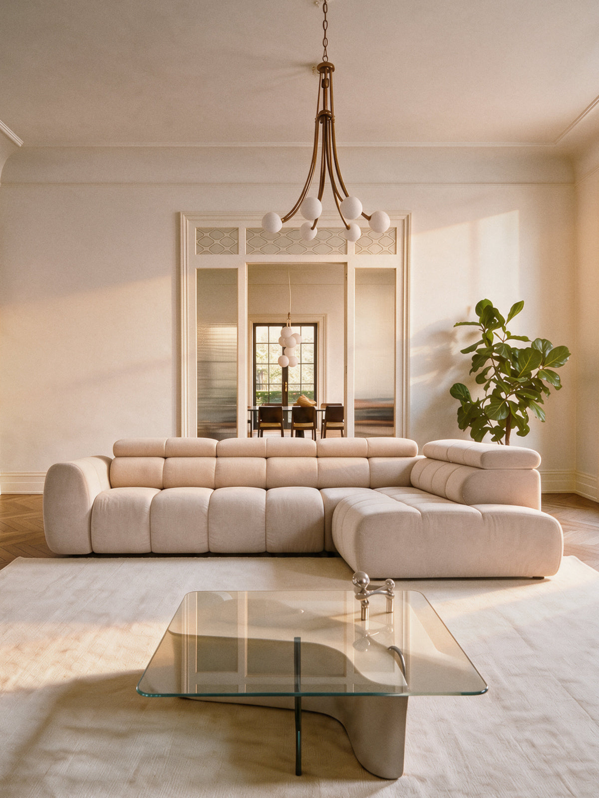 Narożna sofa modułowa Nubo (4-osobowa)